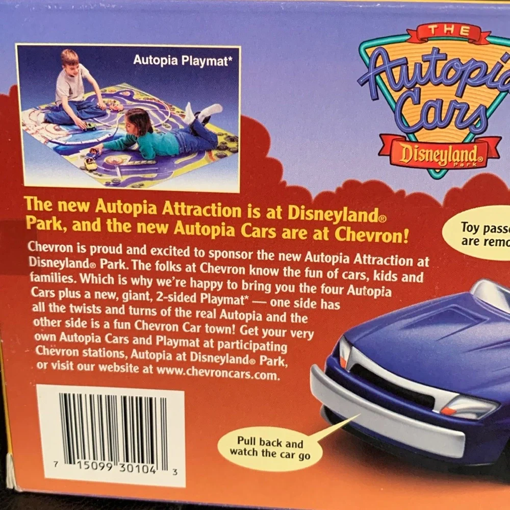 Disneyland Autopia Blue Sparky Collectible Car-Vintage 🆕